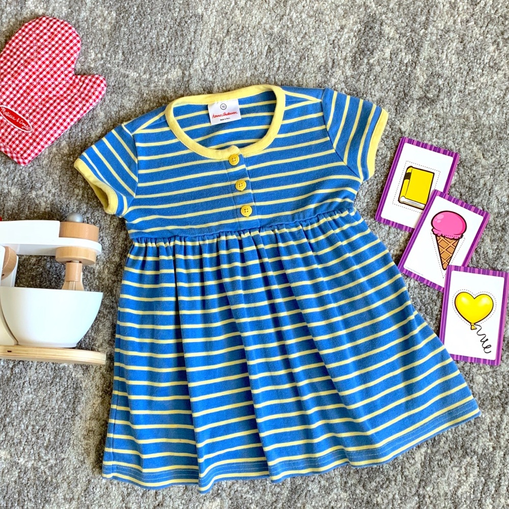 🎉Host Pick🎉 Hanna Andersson| Blue Yellow Dress